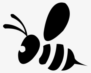 Little Bee Comments - Black And White Bee Svg