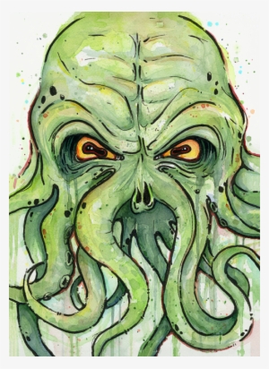 Click And Drag To Re-position The Image, If Desired - Creepy Painting Cthulhu