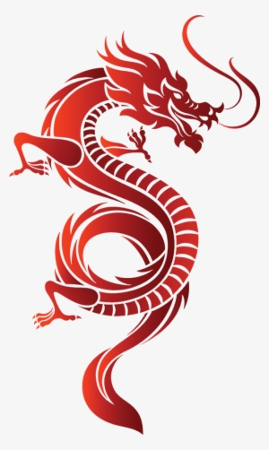 Asian Dragon Fire Vector