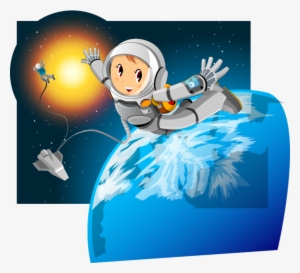 Космос Онлайн Звуки Космоса Найди И Посчитай "в Космосе" - Clipart Rocket Riding Astronaut Png