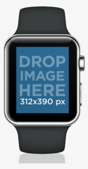 Black Apple Watch Sport Mockup Png Placeit Stage Image - Analog Watch