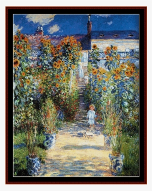 Artists Garden At Vetheuil - Artist's Garden At Vetheuil