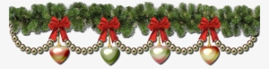 Transparent Christmas Garland Border Clipart