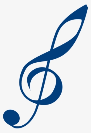 Treble Clef - Blue Treble Clef - 228x586 PNG Download - PNGkit