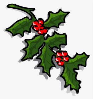 Hulver In Dialect, From On Hulfr, Holly - Christmas Holly Clip Art