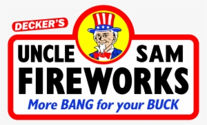 Deckers Uncle Sam Fireworks Logo - Hacker Safe