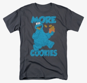More Cookies Sesame Street T-shirt - T-shirt: Sesame Street- More Cookies, S. T-shirt