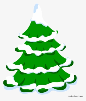 Snow Covered Tree, Free Christmas Clip Art - Christmas Songs