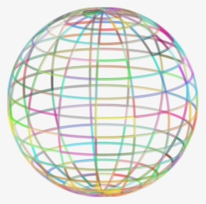 Geometric Beach Ball Wireframe Icons Png - Geometric Ball Png
