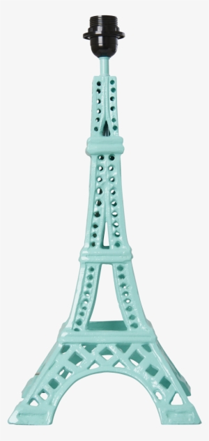 Metal Eiffel Tower Table Lamp In Mint - Turquoise Eiffel Tower Lamp