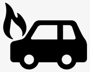 Car On Fire Vector - Air Pollution Icon Png