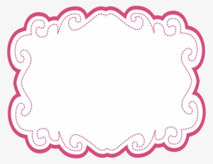Frame Peppa Pig Princesa - Pink Glitter Frame Png