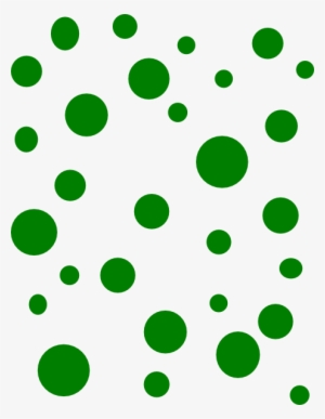 Small - Green Polka Dots Png