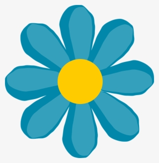 Blue Flower Clip Art Free Vector - Flower Clip Art