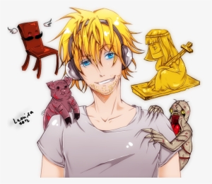 Pewdiepie Hair Human Hair Color Cartoon Fictional Character - Pewdiepie In Anime