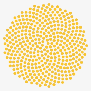 Sunflower Vector Pattern - Black And White Illusion Art