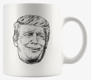 Innocent Trump Sketch Head Mug - Donald Trump