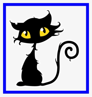 Cat Clipart Witch - Halloween Black Cat