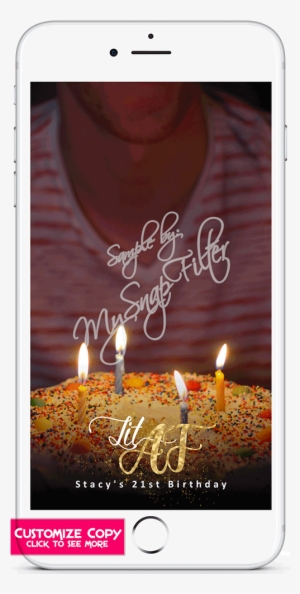 Lit Birthday Gold Glitter Snapchat Filter