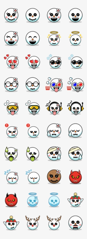 Sell Line Stickers Snoji Face Stickers