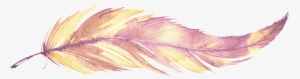 This Graphics Is Yellow Powder Feather Transparent - Feather