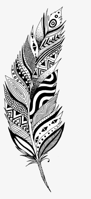 Feather By Lmushrimp-d915me5 - Black And White Feather Clipart