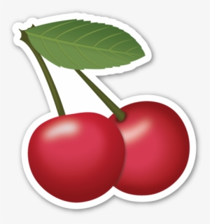 Com Emoji Emoticons, Emojis, Smileys, Emoji Stickers, - Cherry Emoji Sticker