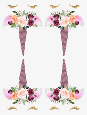 Autumn Watercolor Floral Unicorn 3x4" Wallpaper - Personalised Tote Bag. Floral Tote Bag. Bridesmaid