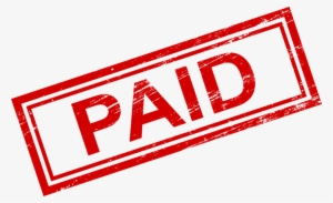 Free Png Paid Rectangle Stamp Png Images Transparent - Transparent Background Paid Png