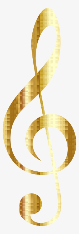 This Free Icons Png Design Of Gold Checkered Clef No