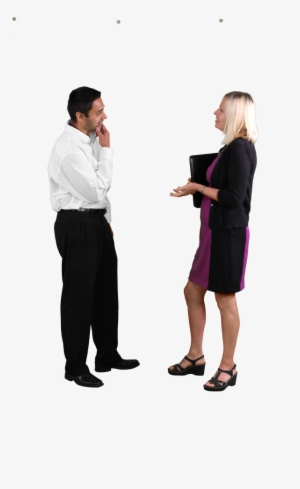 Business People Talking Png Jpg Freeuse - Standing