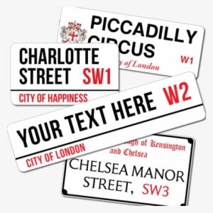 London Street Signs - London Street Sign Template