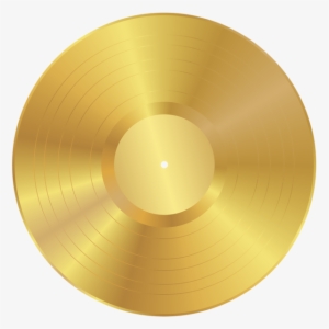 Gold Vinyl Record Png Clip Art Image - Golden Vinyl Record Png