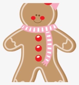 Gingerbread Clipart Girl - Cute Gingerbread Girl Christmas Clipart