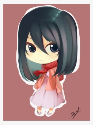 Cute Mikasa Chibi Version - Drawing