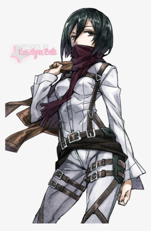 Shingeki No Kyojin Mikasa Ackerman Render By Rosalynnbelle - Shingeki No Kyojin Mikasa Render