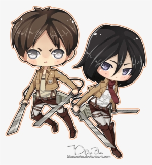 Eren And Mikasa Chibi