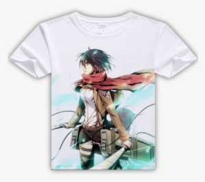 Attack On Titan Mikasa Blue Aura Graphic Tees - Mikasa Ackerman Hd Wallpaper Android