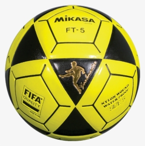 Mikasa Ft5a Goal Master Soccer Ball Size 5 Yellow/black - Yellow Soccer Ball Png