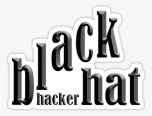 ""black Hat Hacker" Typography" Stickers By Billowenart - Album