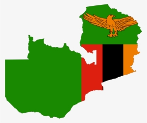 Zambia Flag Map