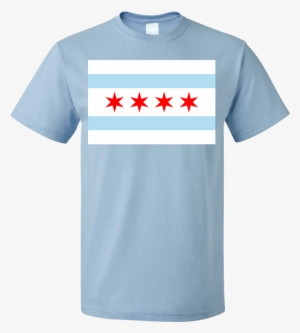 Standard Light Blue Chicago City Flag - Wv Golf Mk3 T Shirt