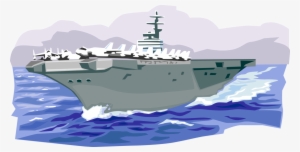 Vector Illustration Of United States Navy Aircraft - Free Aircraft Carrier Clip Art