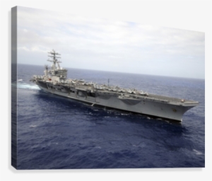 The Aircraft Carrier Uss Nimitz Transits The Pacific