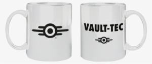 Fallout Mug Vault-tec White - Fallout Cup - 4 - Vault Boy - For None -