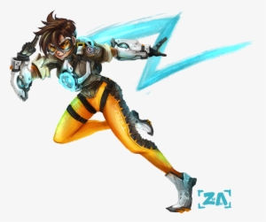 Cavalry's Here By Zlynn On Deviantart - Tracer Overwatch Transparent Background