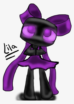 Enderman Drawing Headphone Png Free - Enderman Cute Baby Minecraft Drawings