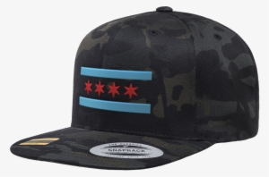 Camo Chicago Flag Snapback Hat 6606mc Multicam® X Yupoong® - Hat