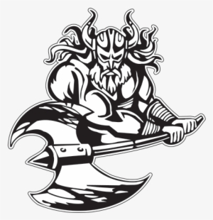 Jpg Freeuse Stock Printed Vinyl Black White Viking - Viking Vector