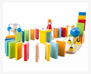 Dynamo Dominoes - Hape Domino Race With 107 Parts